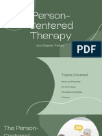 Person - Centered Therapy