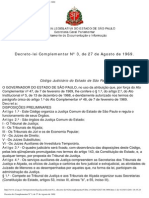 Decreto-Lei Complementar #3, de 27 de Agosto de 1969