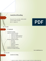 Analytical Reading BSN 4th