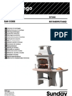 Assembly Manual of Masonry Stone Charcoal Grill BBQ Congo