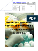 Manual Del Sistema de Gestion de Inocuidad ISO 22000