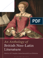 Gesine Manuwald, Lucy R. Nicholas, L. B. T. Houghton - An Anthology of British Neo-Latin Literature (Bloomsbury Neo-Latin Series Early-Modern Texts and Anthologies) (Retail)