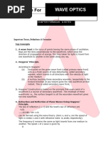 Wave Optics Notes