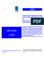 Livret D'accueil Français 1 DEGRE