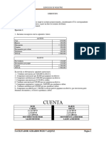 Ejercicios de Balanza de Comprobación