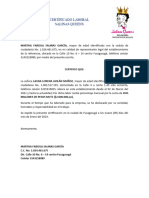 Certificado Laboral