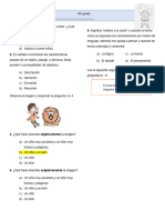 Quinto Grado Examen Trimestral 2 2023 2024