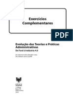 Exercícios Complementares - Demonstrativo - Evolução Das Teorias e Práticas Administrativas