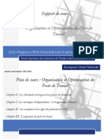 Suppport de Cours Organisation Et Optimisation de Poste de Travail