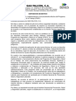 Carta de Exposicion de Motivos PSST