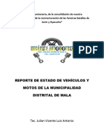 Ejemplo de Reporte de Mantenimiento