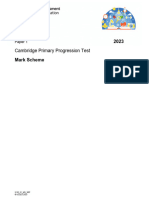 Progression Test - Stage 4 Science 2023 P1 MS