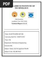 Mallabhum Institute of Technology: Technical Report (CA-2)