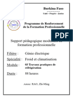 Froid Et Climatisation - Travaux Pratiques de Réfrigération