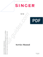 Singer S-10 Sewing Machine Service Manual