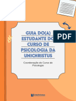 Guia Do (A) Estudante Do Curso de Psicologia Da Unichristus - PE