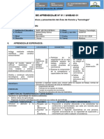 SESION DE APRENDIZAJE - Valores