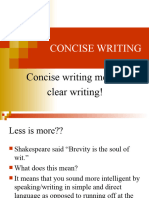 Concise Writing