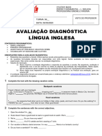 960 Inglês - Avaliações Diagnósticas - Trimestre 1