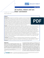 Origin of The Cell Nucleus, Mitosis and Sex Roles of Intracellular Coevolution