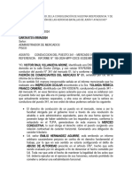 Carta Contra Administrador de Mercado