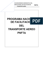 Programa Nacional de Facilitacion Del Transporte Aereo PNFTA Octubre2019