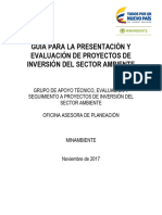 Guia Presentacion y Evaluacion de Proyectos de Inversion Version 1