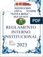 Reglamento - Interno Ie 32550 - 2023 Al 2028