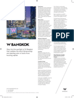 W Bangkok - Hotel - Factsheet - A4