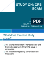 Case Study On CRB Scam