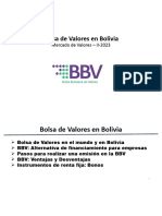 Bolsa de Valores en Bolivia - MV - II-2023