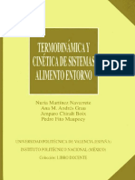 Termodinámica y Cinética de Sistemas Alimento Entorno