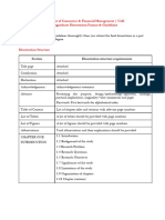 Dissertation Structure