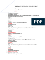 Pollution Control Licencure Exam