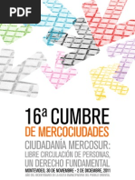 Programa 16 Cumbre de Mercociudades