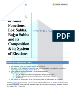 Parliament-Testbook Notes