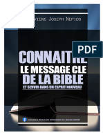 Connaitre Le Message Cle de La Bible Et Servir Dans Un Esprit Nouveau-1