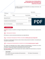 Formulario de Autorizacoes Declaracoes e Pagamento de Sinistro AutoVersao Final