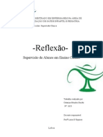 (Reflexão) - Supervisão Clinica