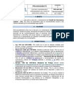 Procedimiento Elección Conformación Funcionamiento Comité Convivencia Laboral CCL