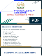 File Handling (Text, Binary, CSV) CLASS XII COMPUTER SCIENCE