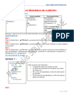 Javacript Les Structures de Contrôles (3ème Année Sciences de L'informatique)