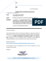 Carta #120-2024-Takeshi-Sac-Informe de Aprobacion de La Valorizacion de Obra N°06-Mes Marzo