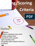 Grading Criteria Presentation