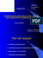 Structuration Des Connaissances Et Des Savoir-Faire Pour L'amélioration Du Système de Production