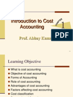 Introduction To Cost Accounting: Prof. Abhay Kumar