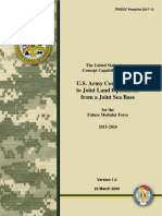 U.S. Army Contributions To Joint Land Operations From A Joint Sea Base