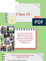 Class 13 Online Adults