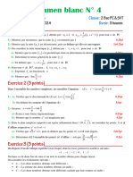 Examen Blanc 4 2 Bac PC-SVT