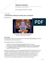 Management of Parkinsons Disease